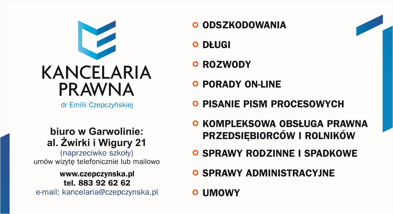 sporządzaniu odwołań, reklamacji i skarg GARWOLIN